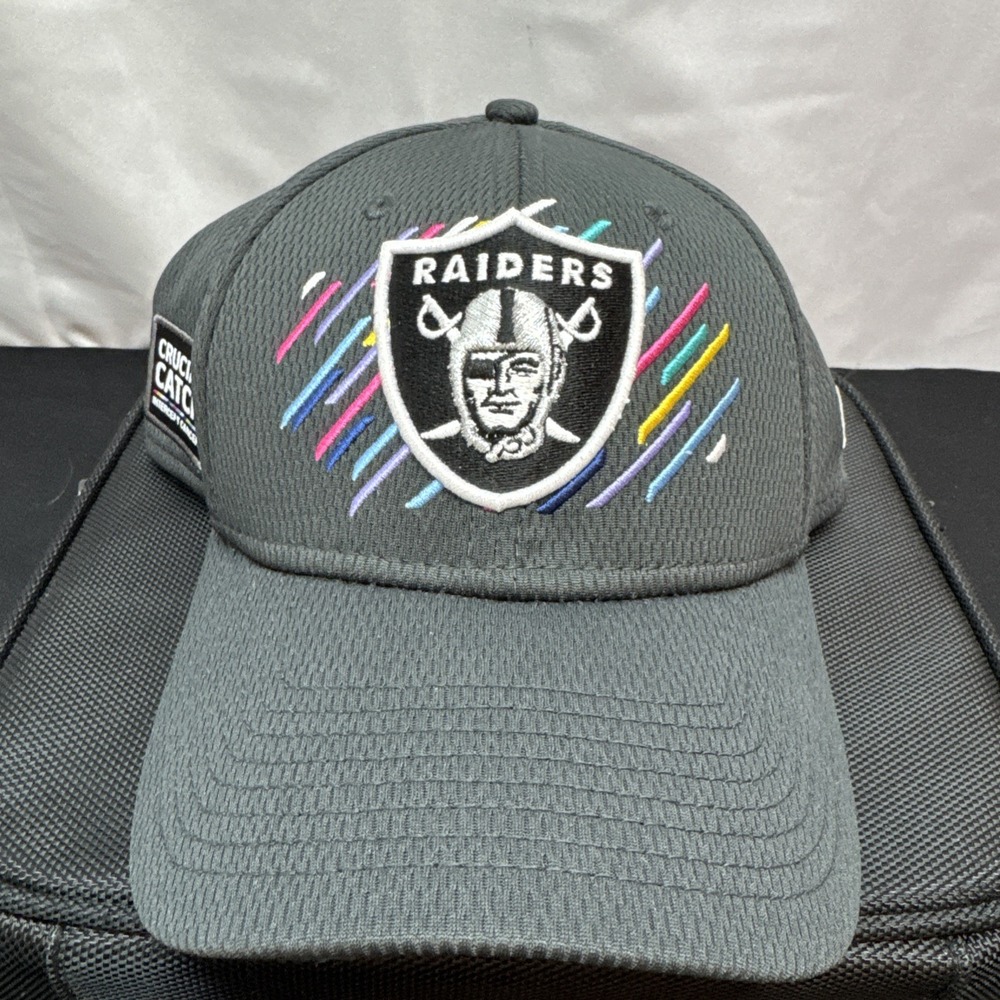 RAIDERS New Era 2021 NFL Crucial Catch 39THIRTY‎ Flex Hat Men's S/M